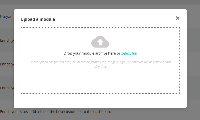 Choose the zip file you just downloaded